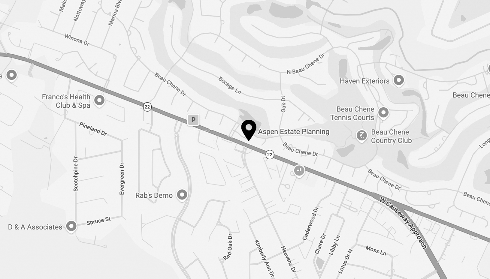 Map of Aspen Estate Planning